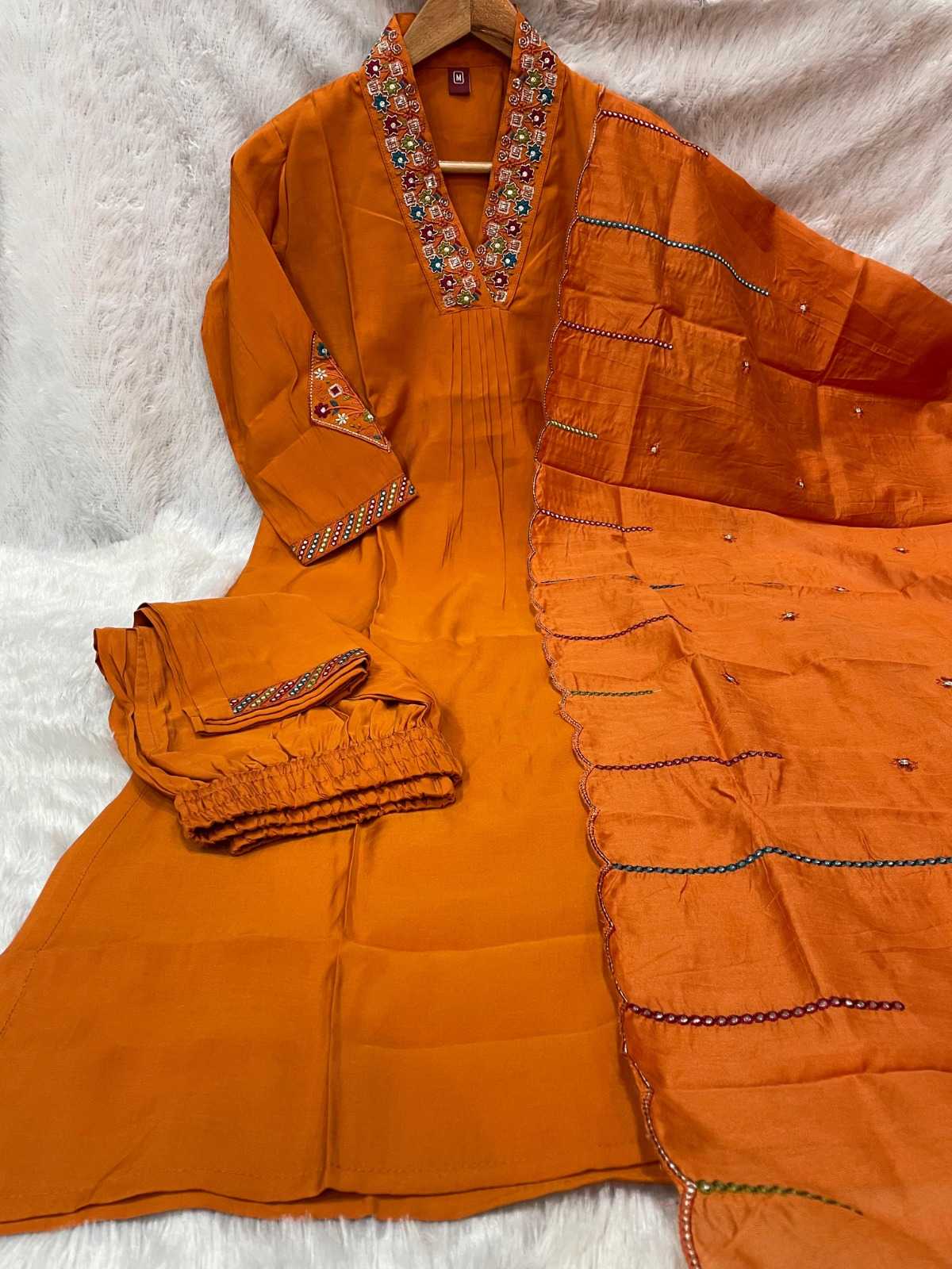 Premium Silk Embroidered Kurti