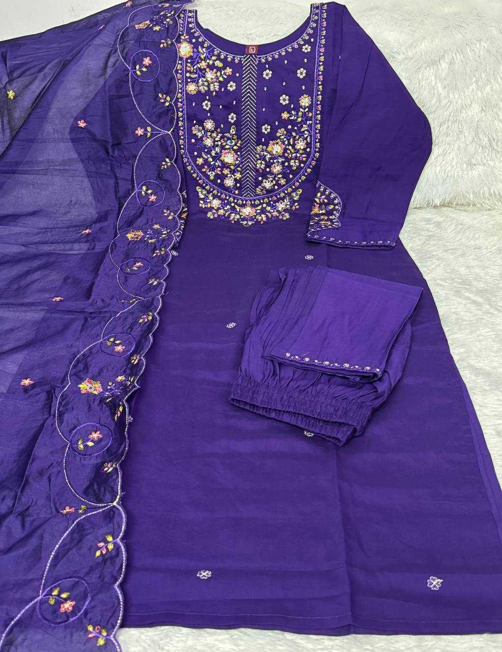 Silk Embroidered Kurti