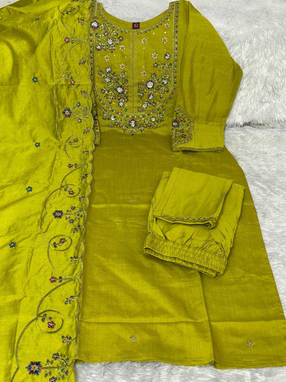 Silk Embroidered Kurti
