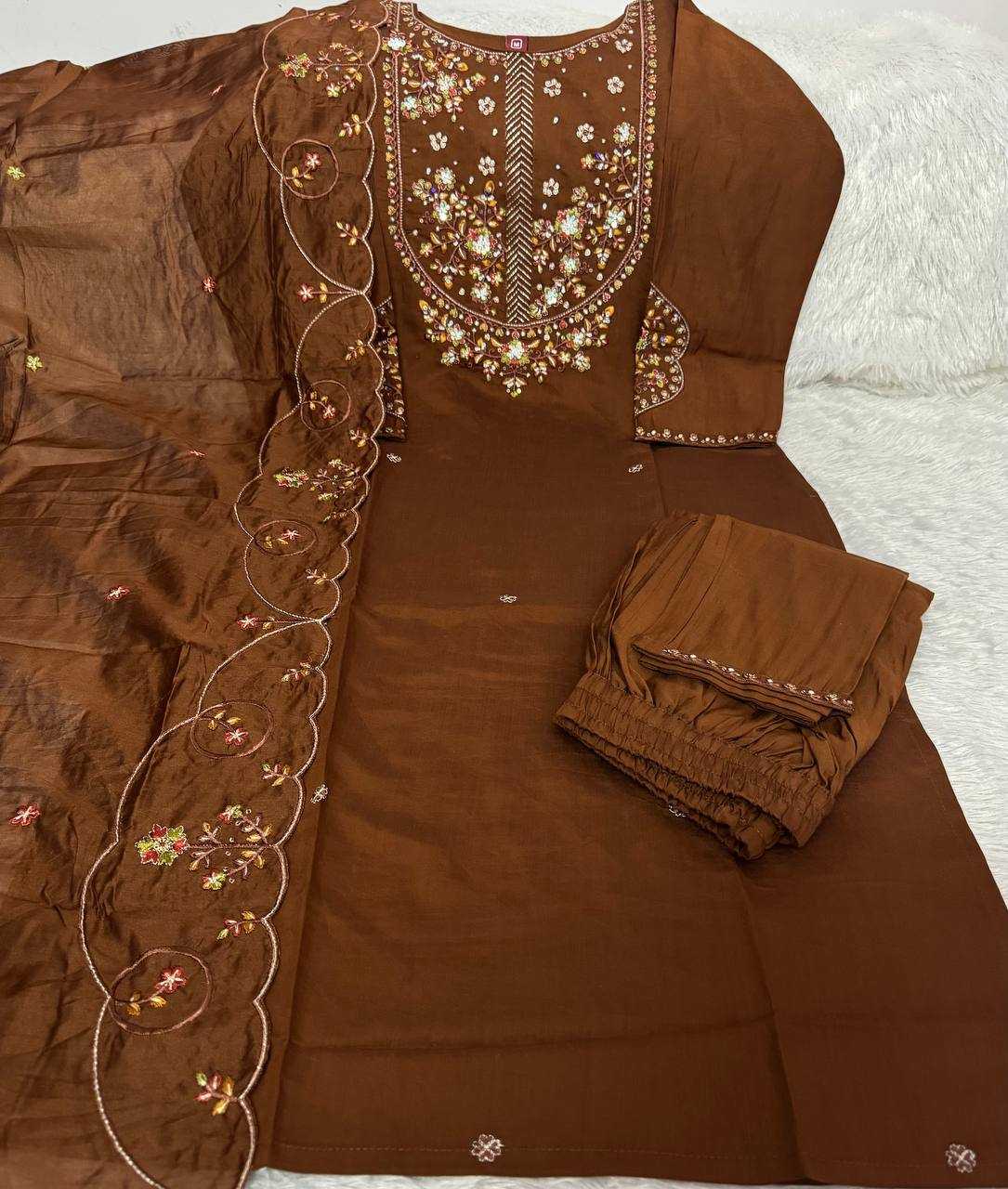 Silk Embroidered Kurti