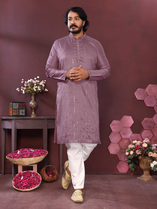 Premium Silk Mens Kurta Pyjama
