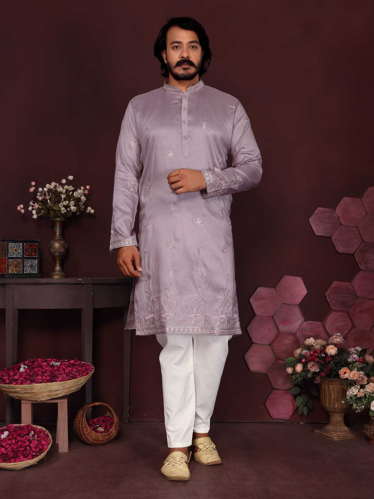 Premium Silk Mens Kurta Pyjama