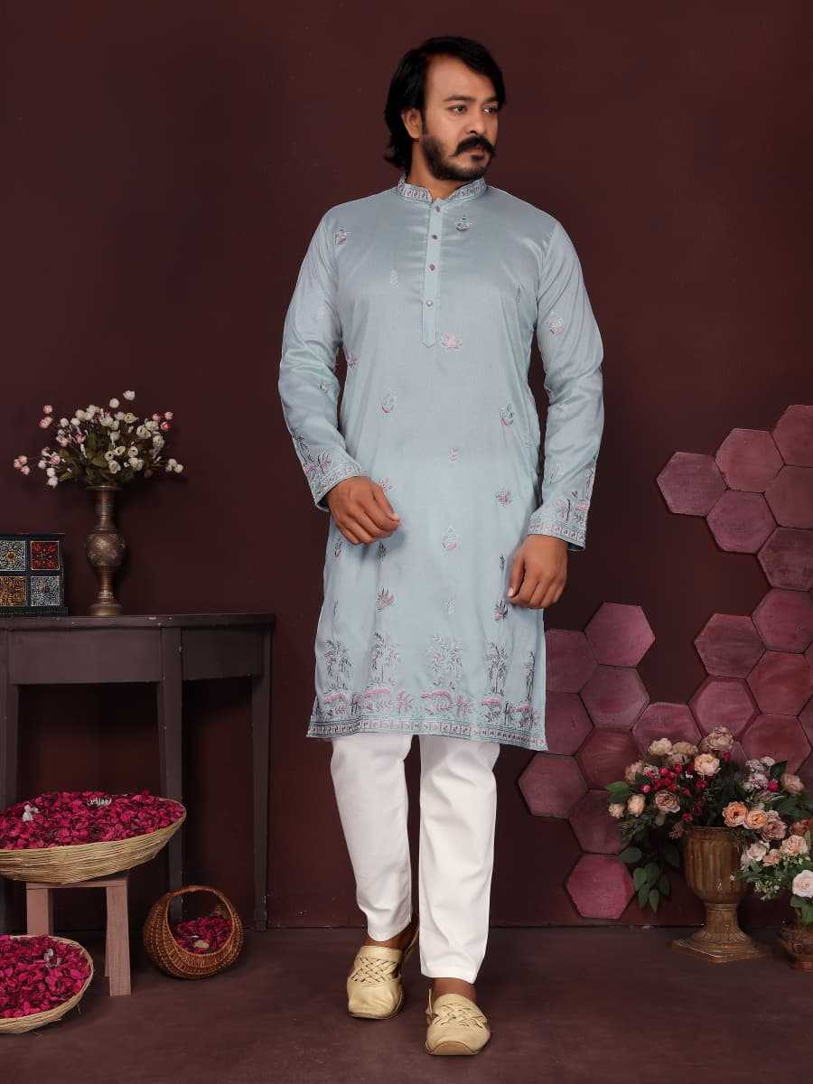 Premium Silk Mens Kurta Pyjama