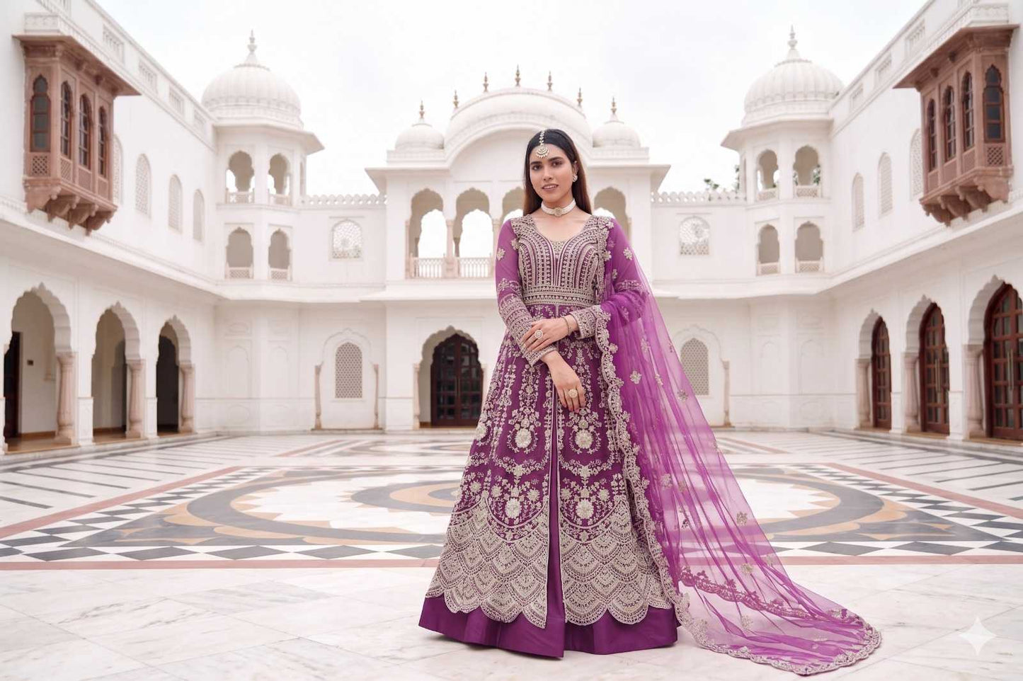 Embroidery Gown