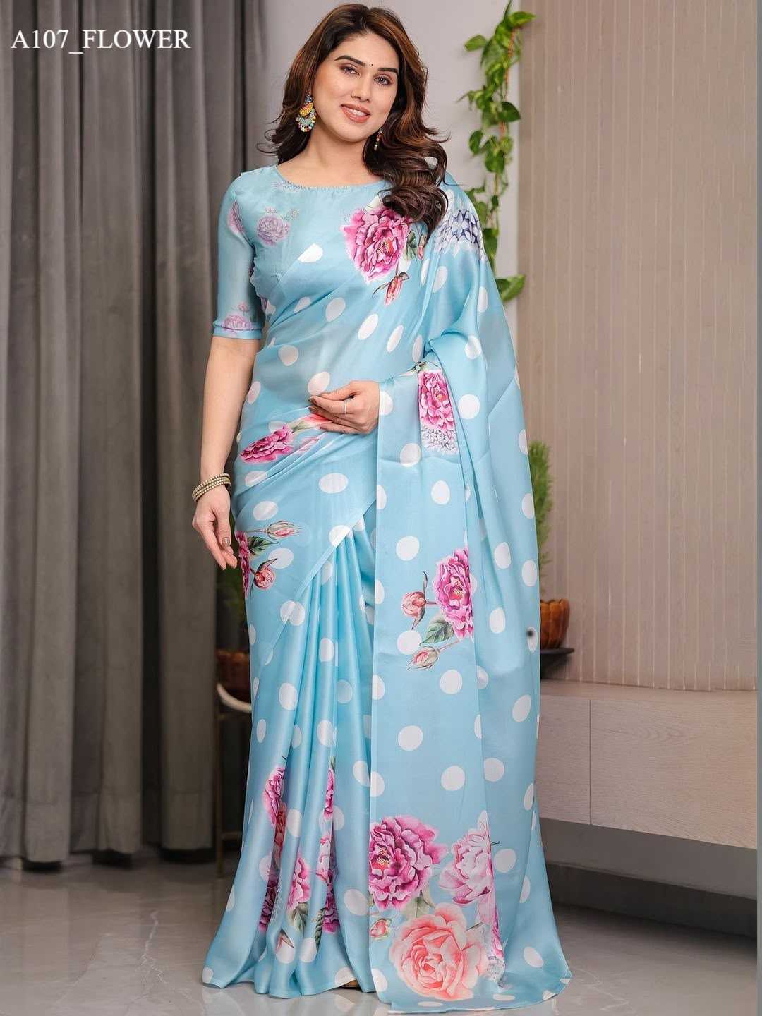 Georgette Designer Saree in Rama