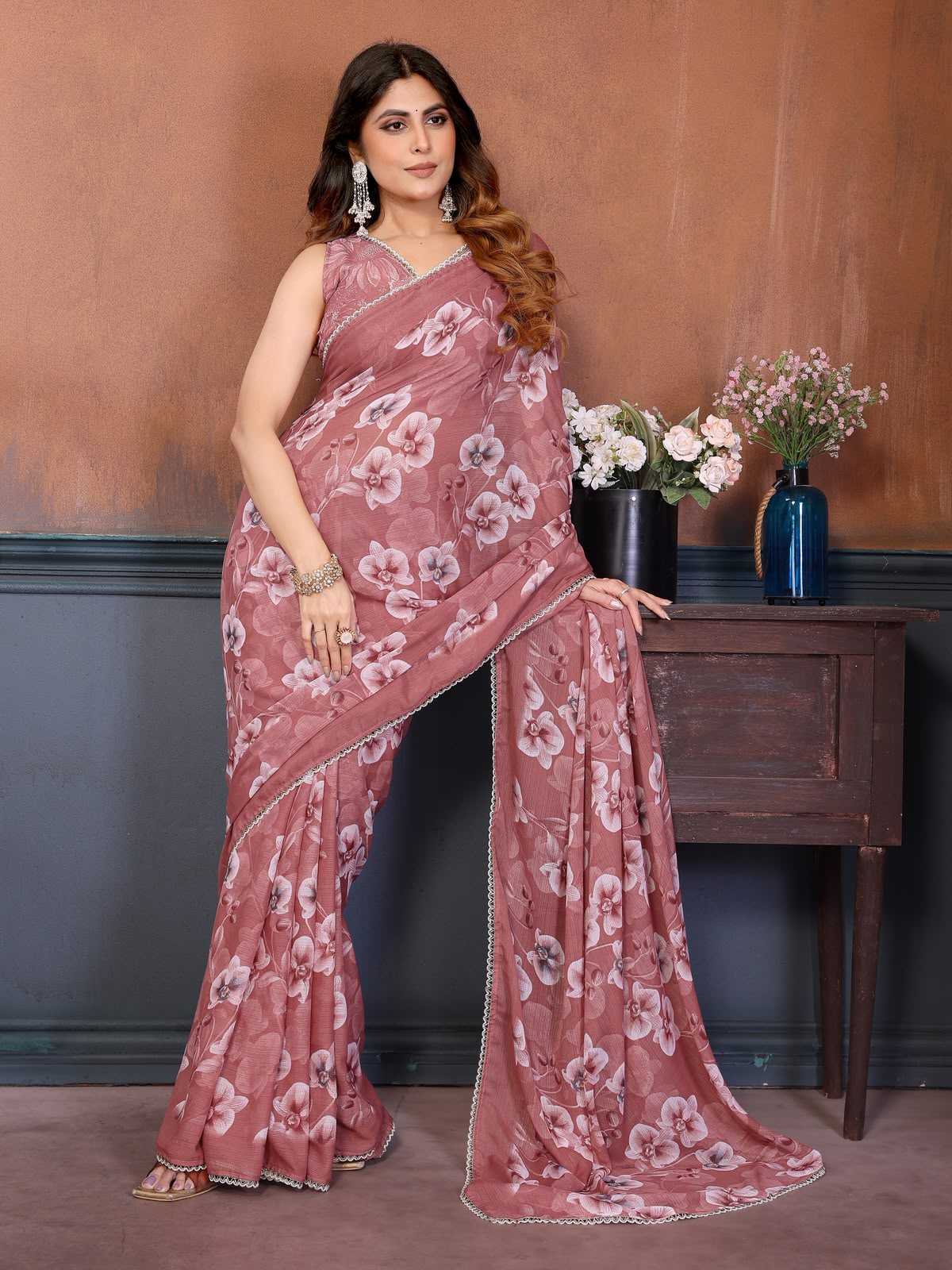 Georgette Traditional Silk Saree