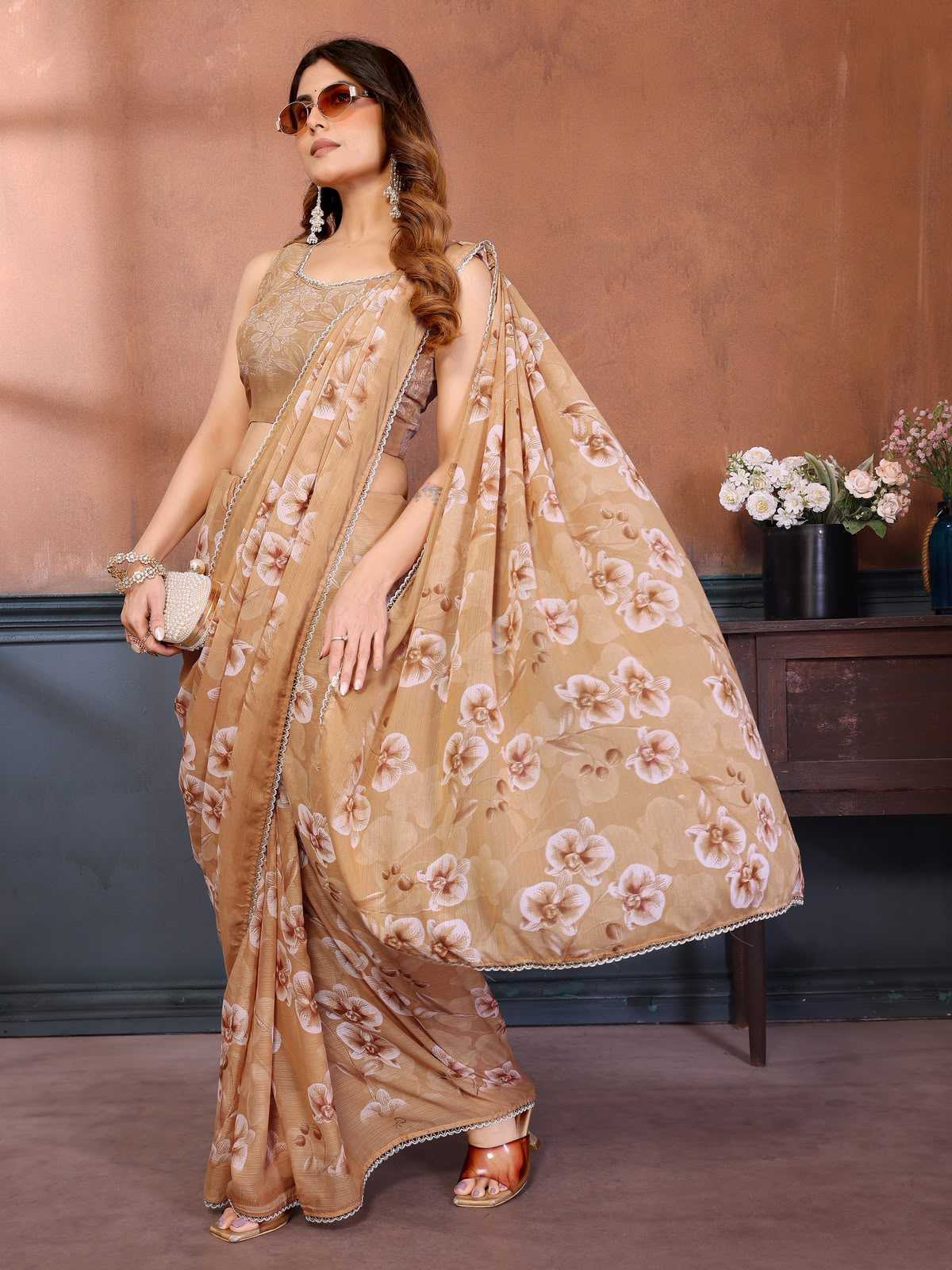 Georgette Traditional Silk Saree
