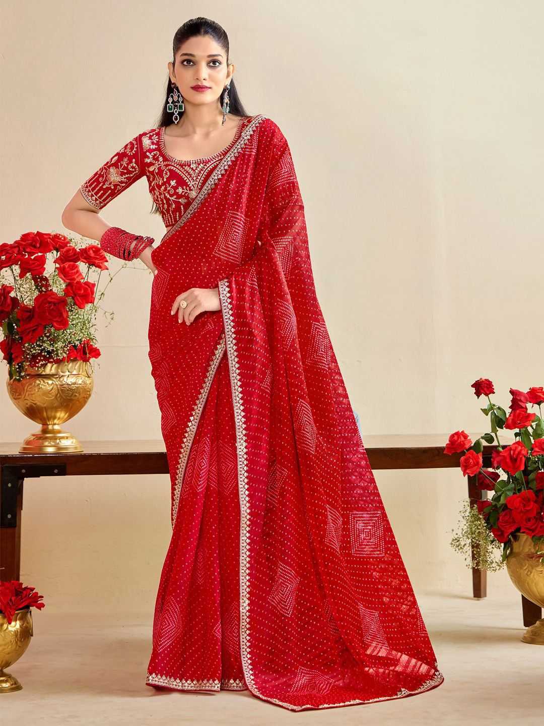 Chiffon Traditional Silk Saree