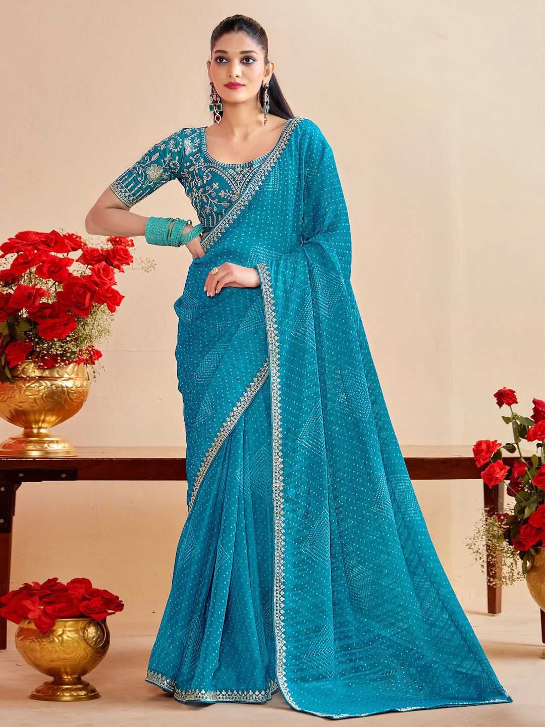 Chiffon Traditional Silk Saree