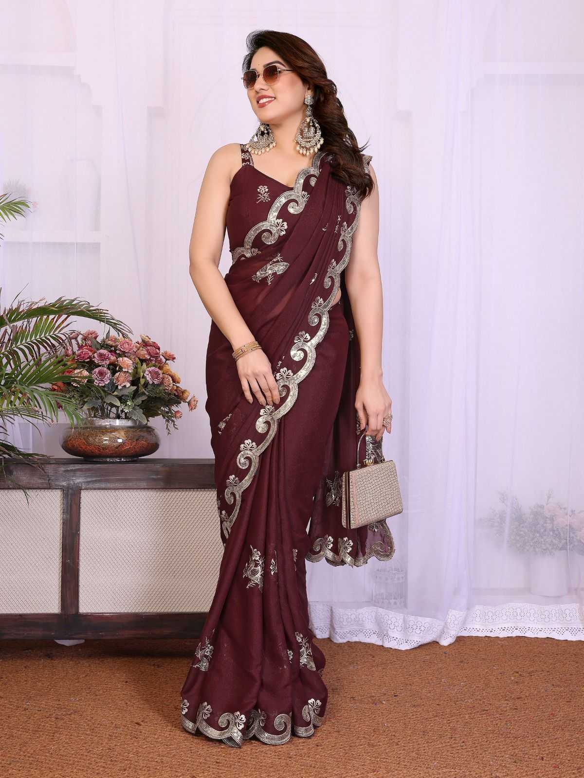Georgette Party Wear Silk Saree