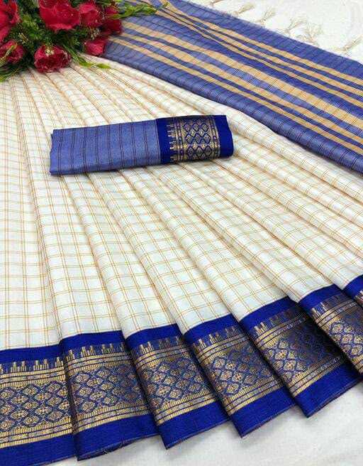 Covid Cotton Designer Saree