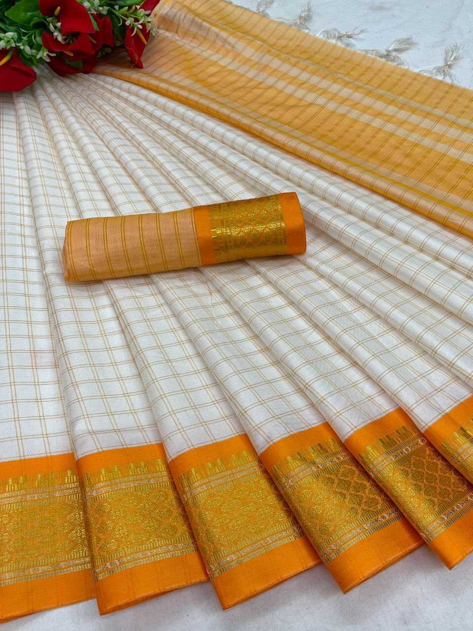 Covid Cotton Designer Saree