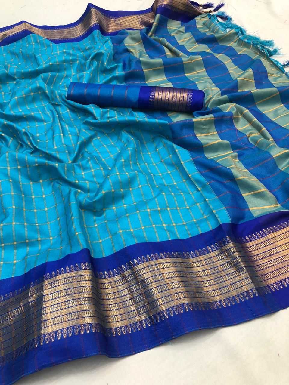 Covid Cotton Designer Saree