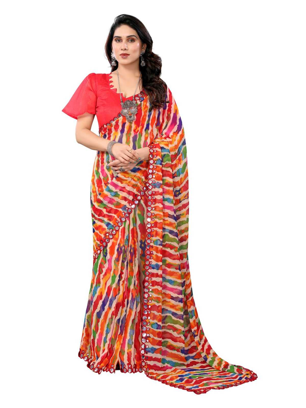 Heavy Silk Printed Saree