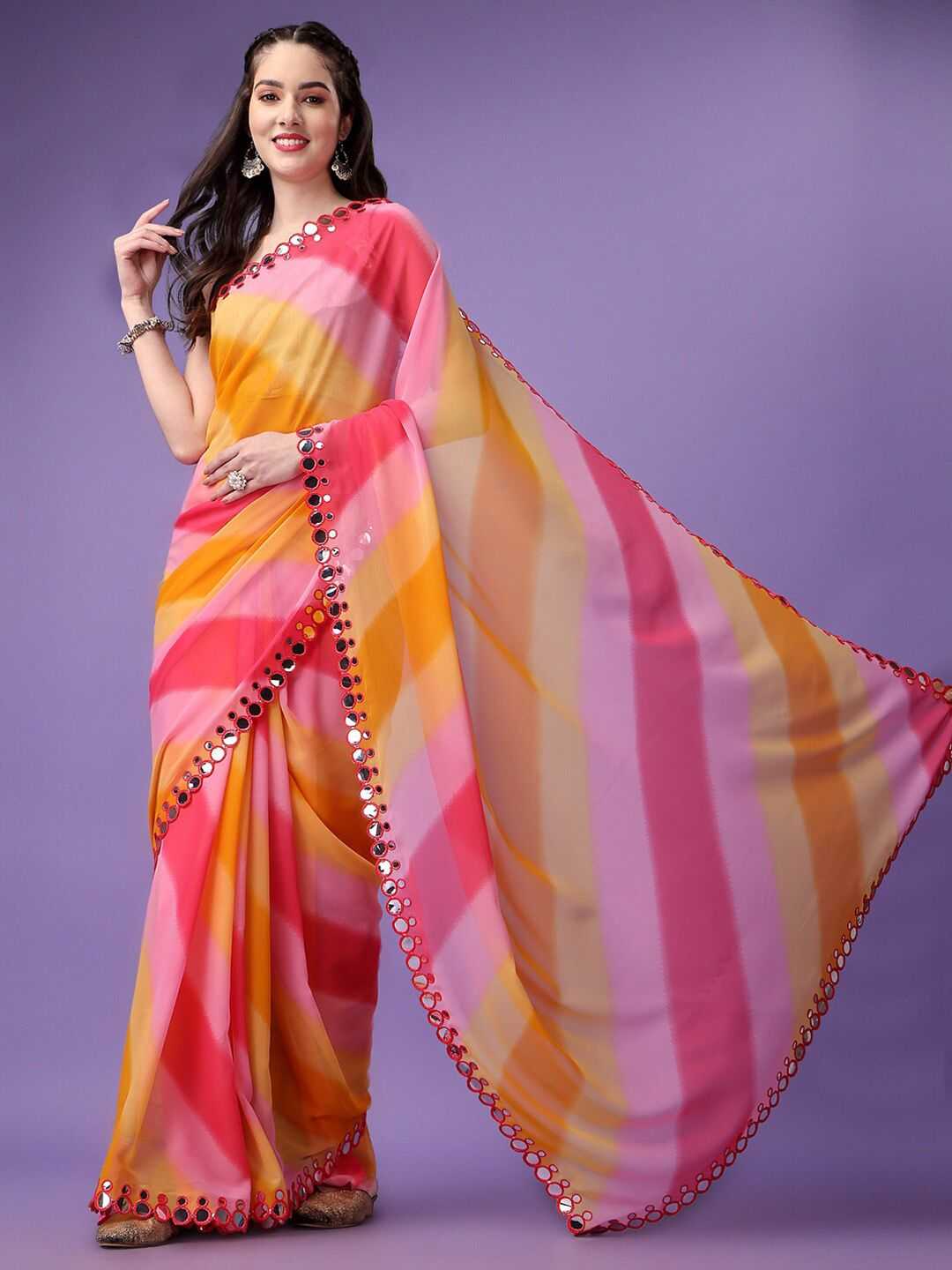 Heavy Silk Printed Saree