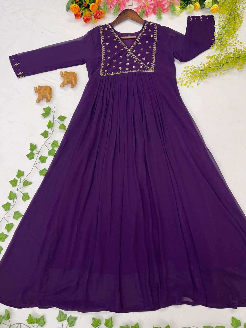 Georgette Party Gown