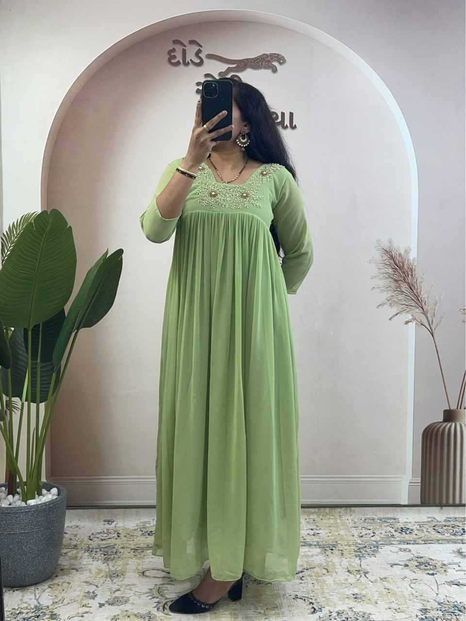 Georgette Party Gown