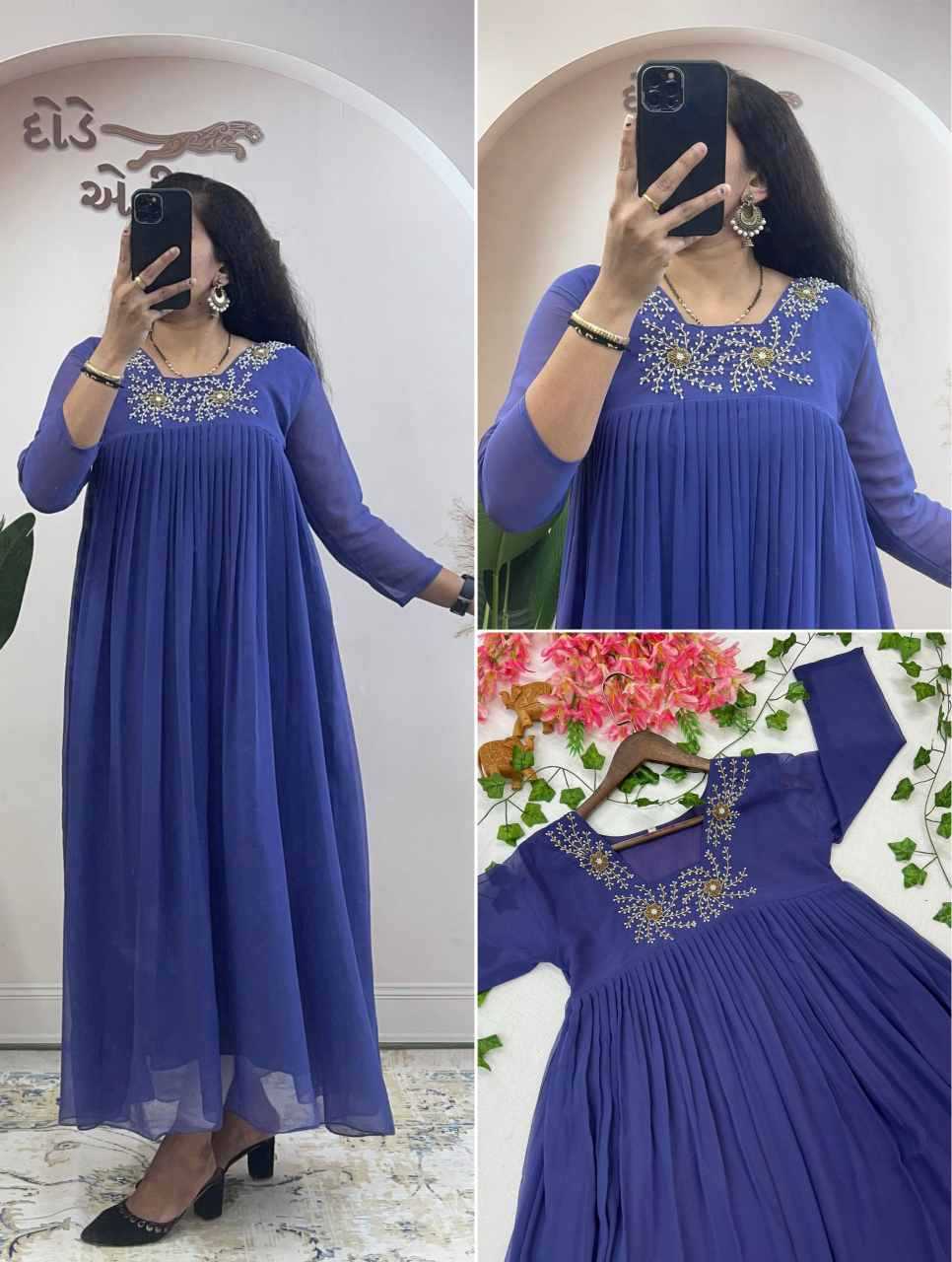 Georgette Party Gown