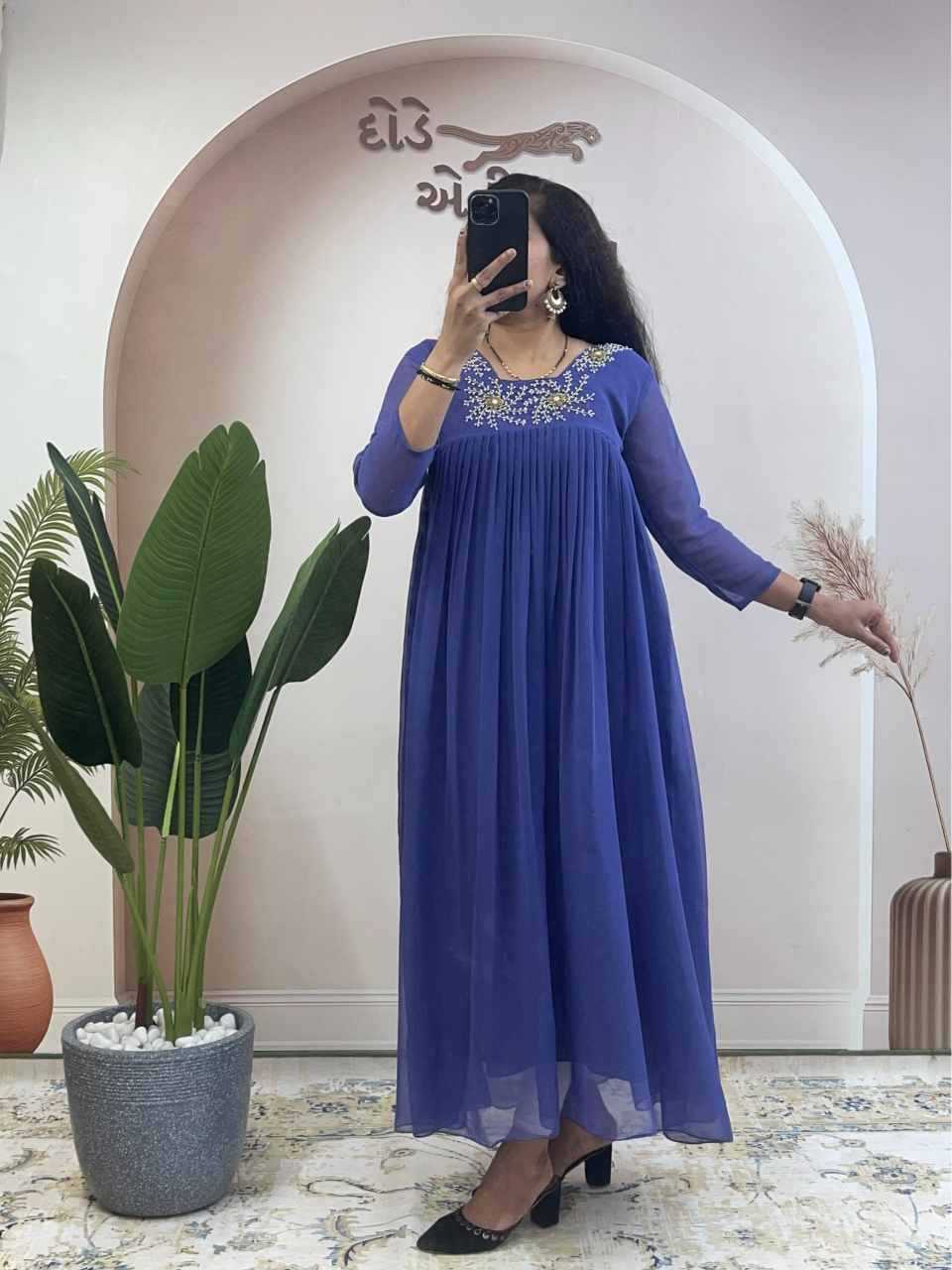 Georgette Party Gown