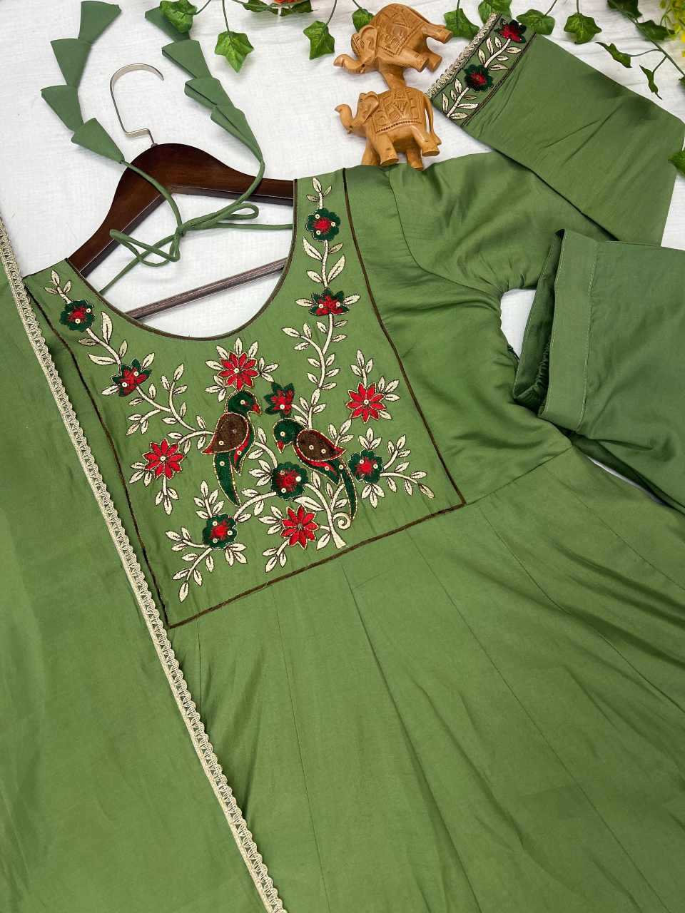 Embroidery Gown
