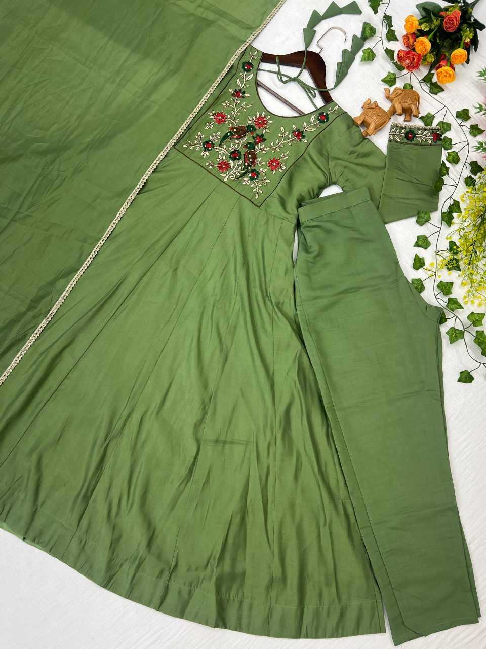Embroidery Gown