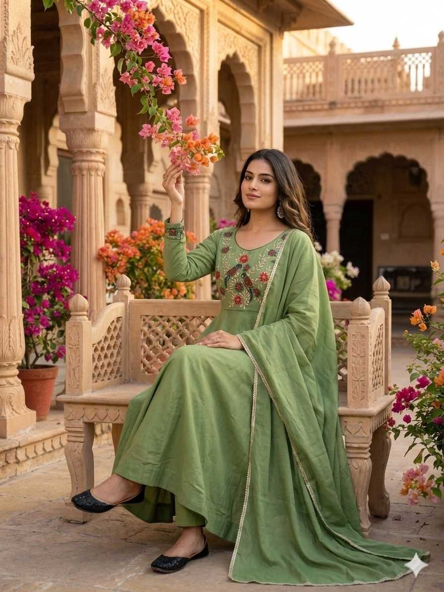 Embroidery Gown