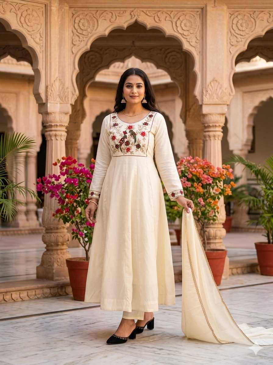 Embroidery Gown