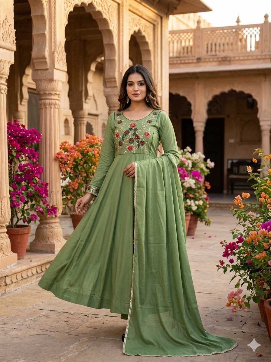 Embroidery Gown