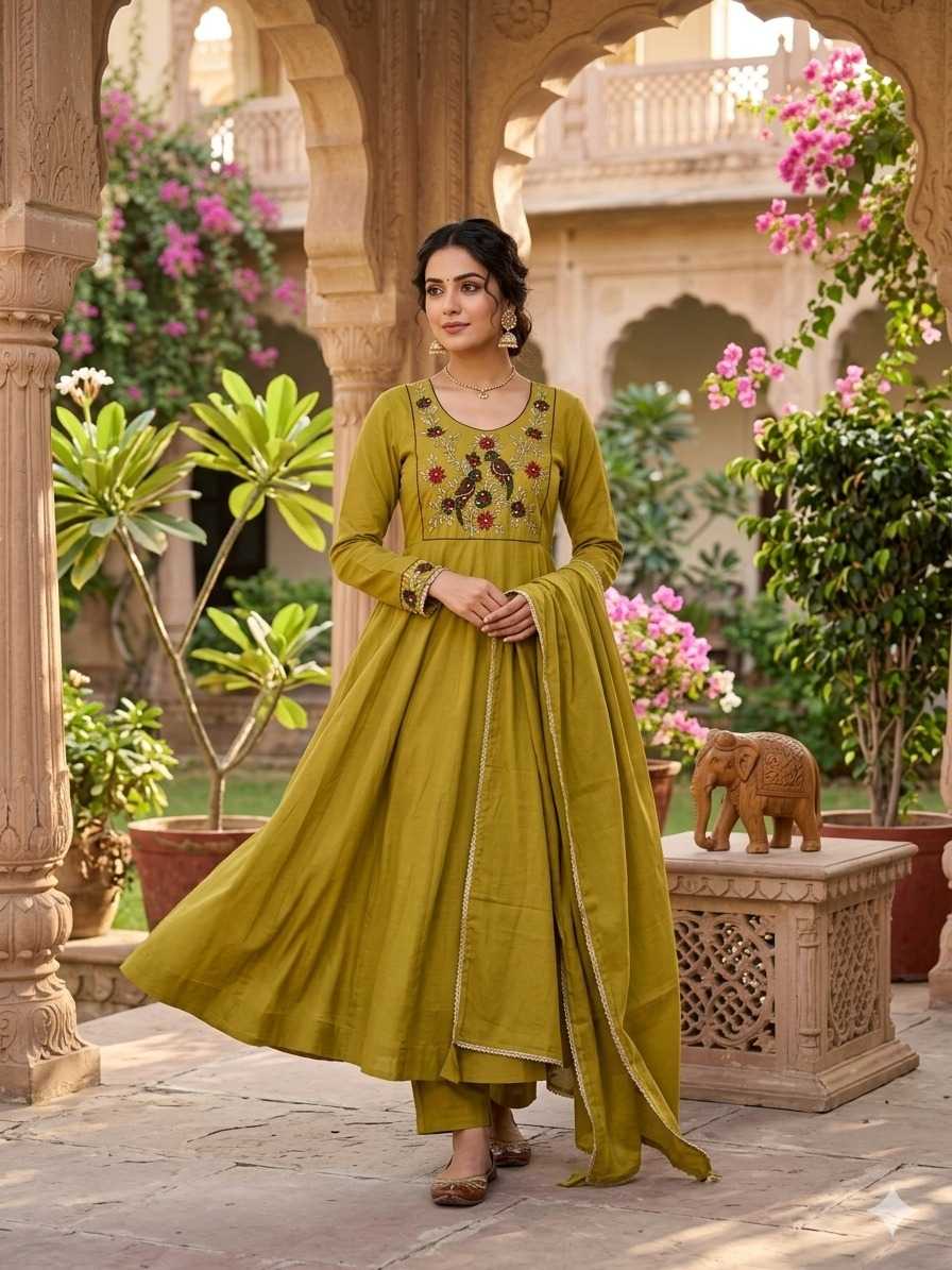 Embroidery Gown