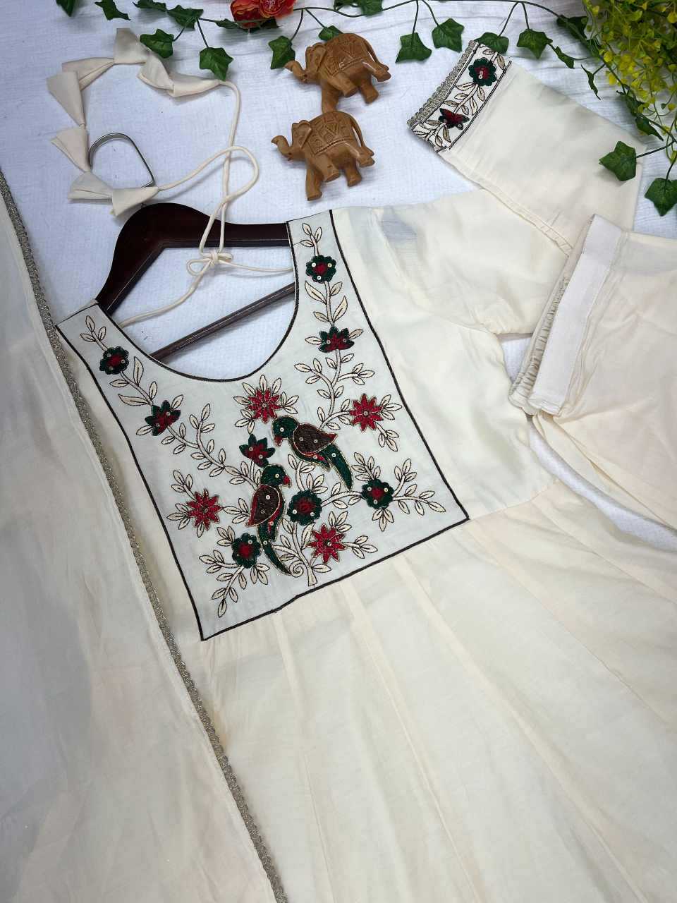 Embroidery Gown
