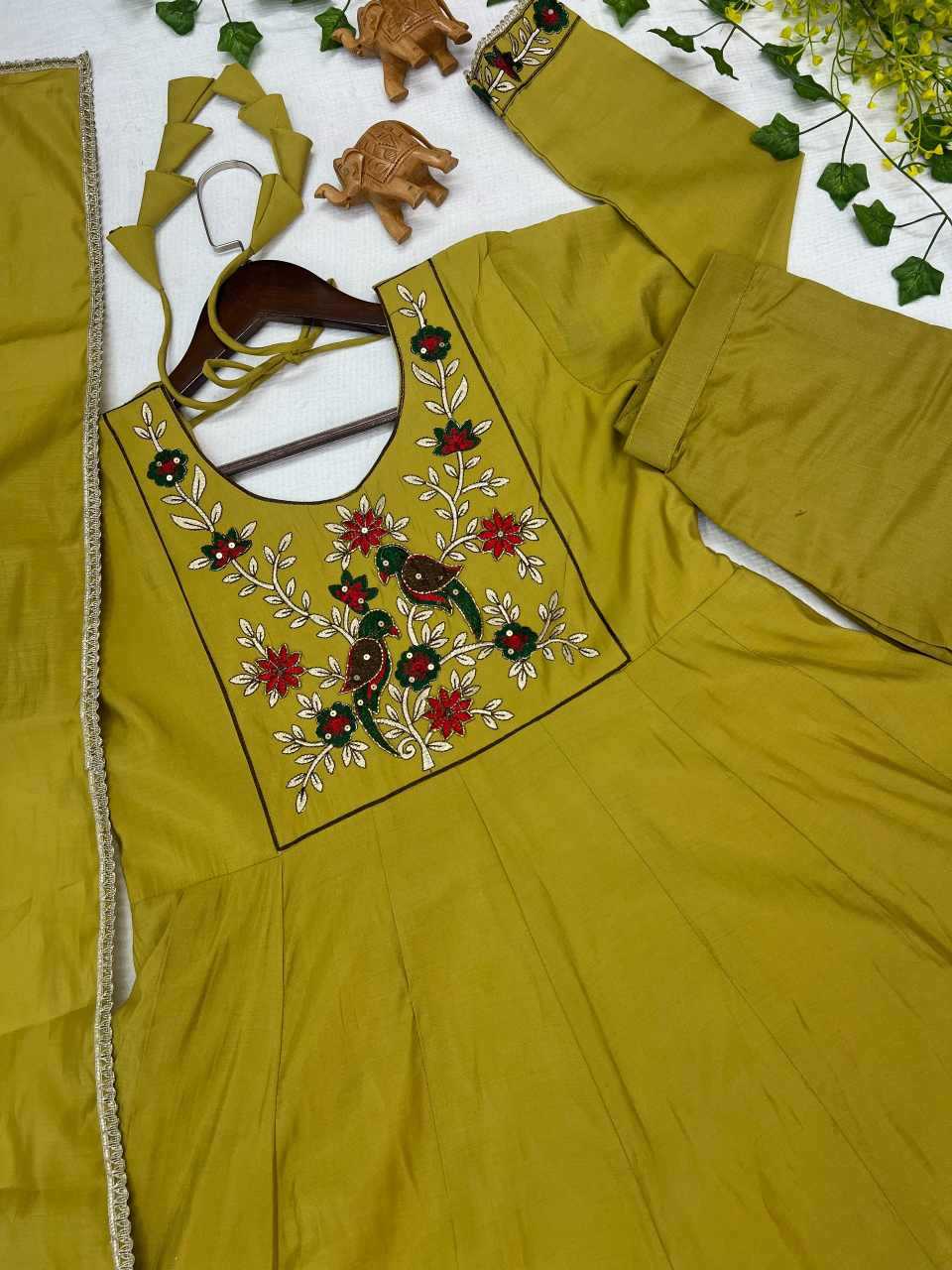 Embroidery Gown
