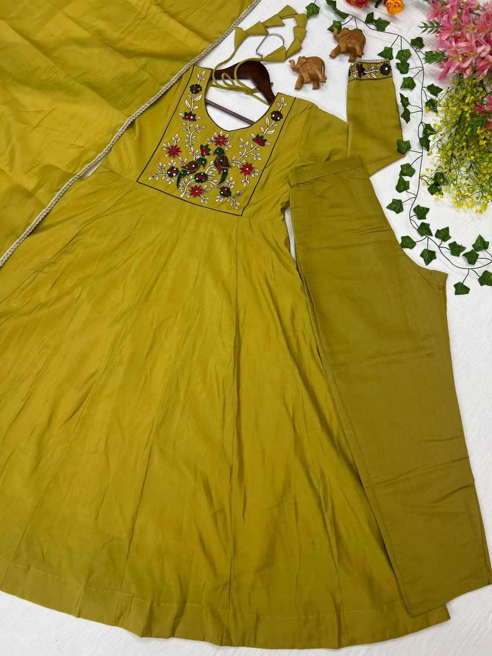 Embroidery Gown