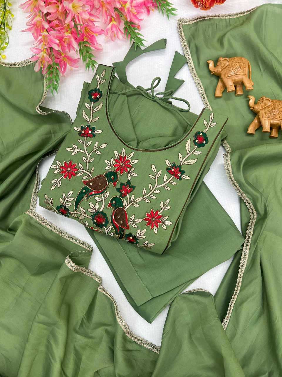 Embroidery Gown