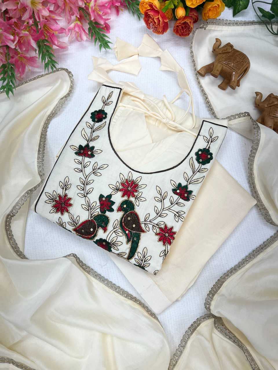 Embroidery Gown