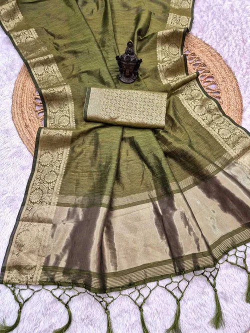 Flaguni Banarasi Soft Silk Saree
