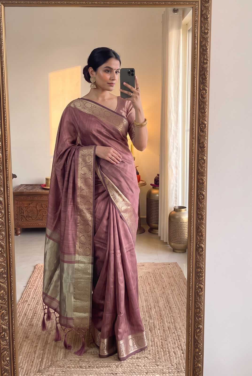 Flaguni Banarasi Soft Silk Saree