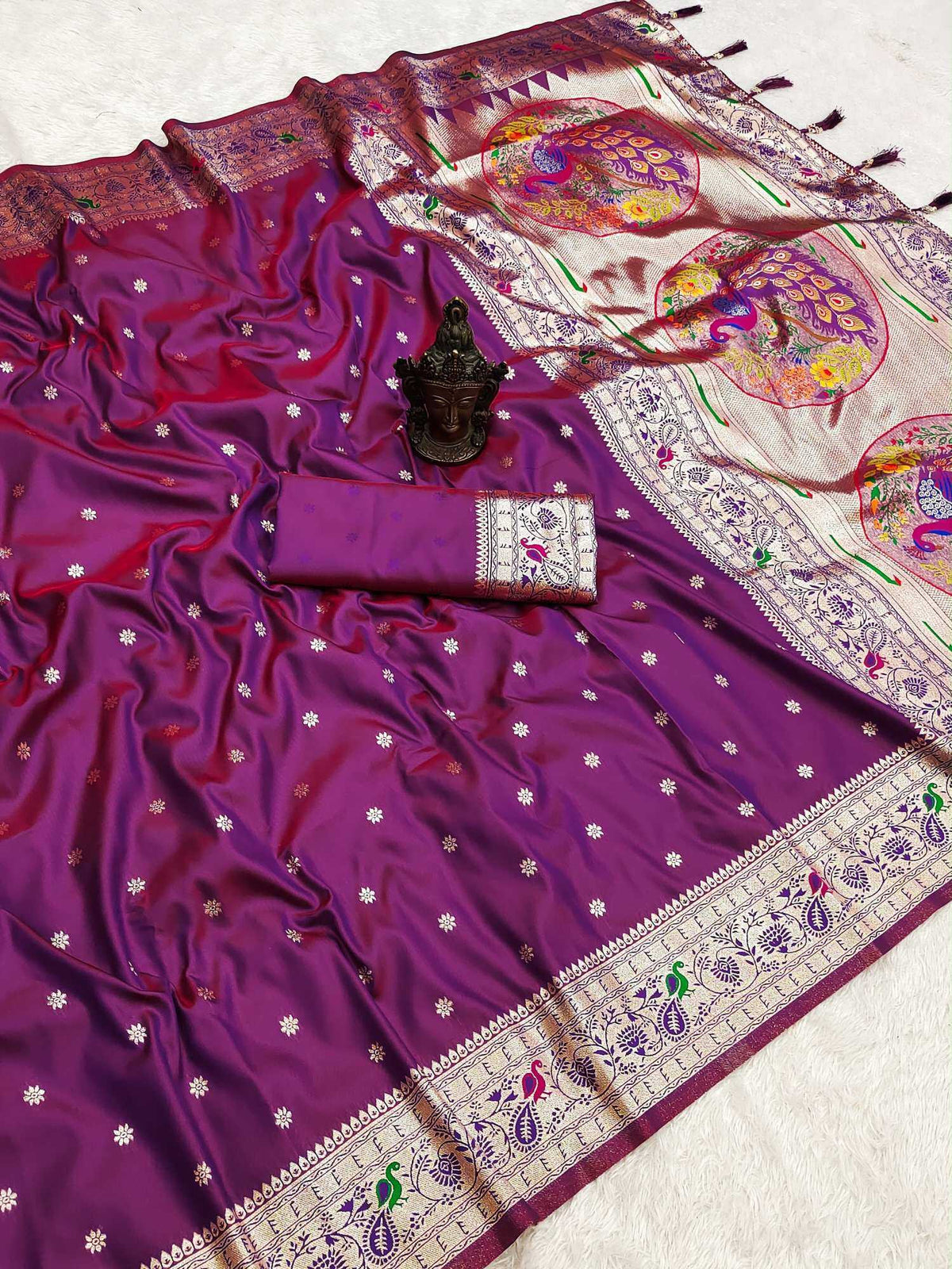 Mayurika Banarasi Soft Silk Saree
