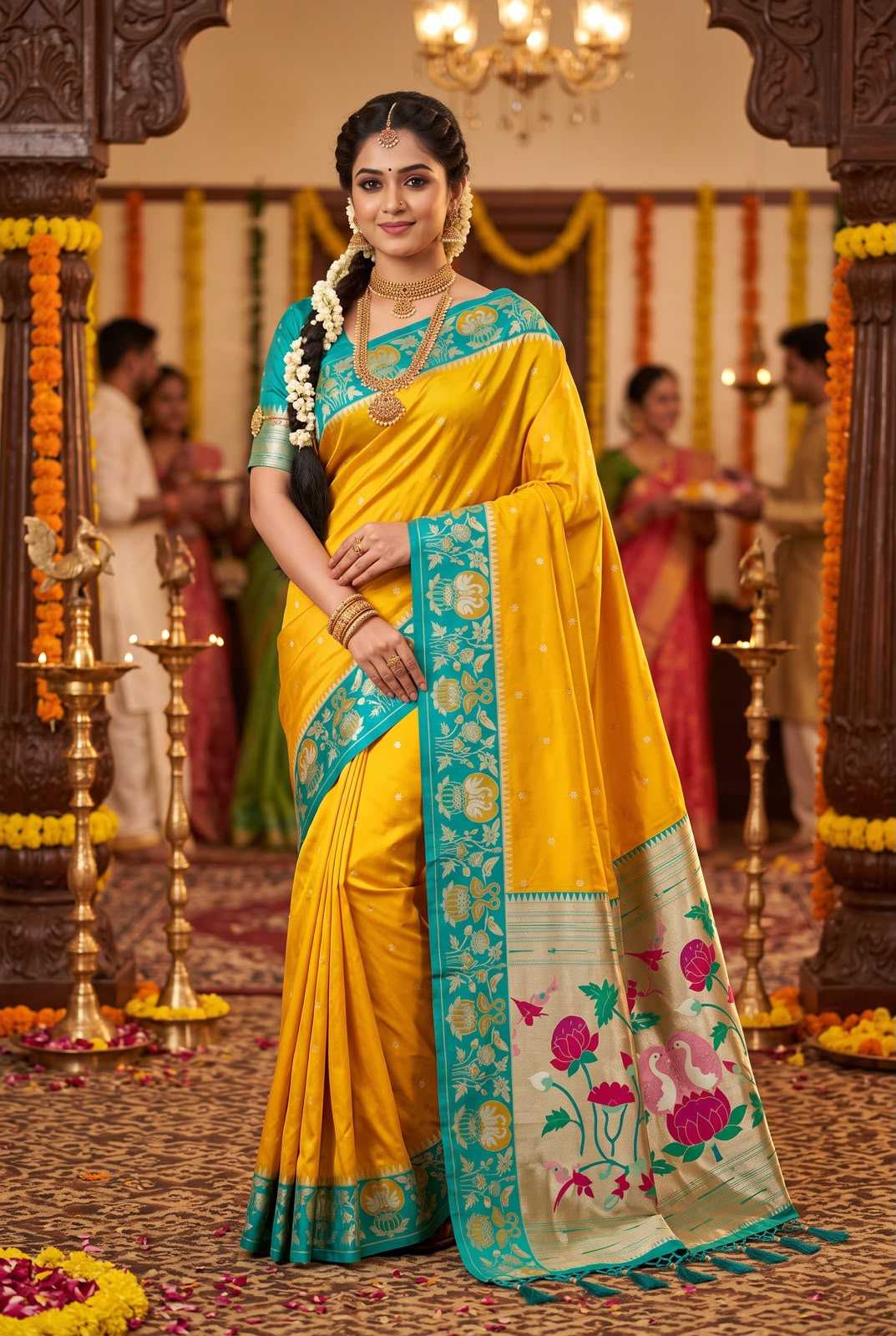 Mohini Soft Silk Paithani Saree