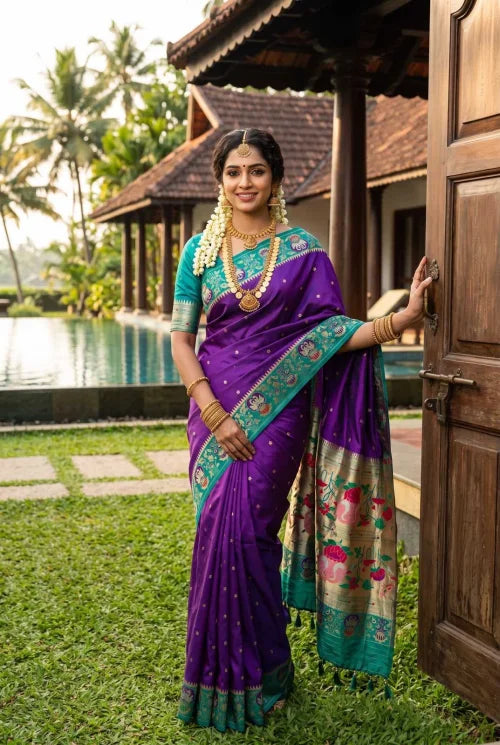 Mohini Soft Silk Paithani Saree