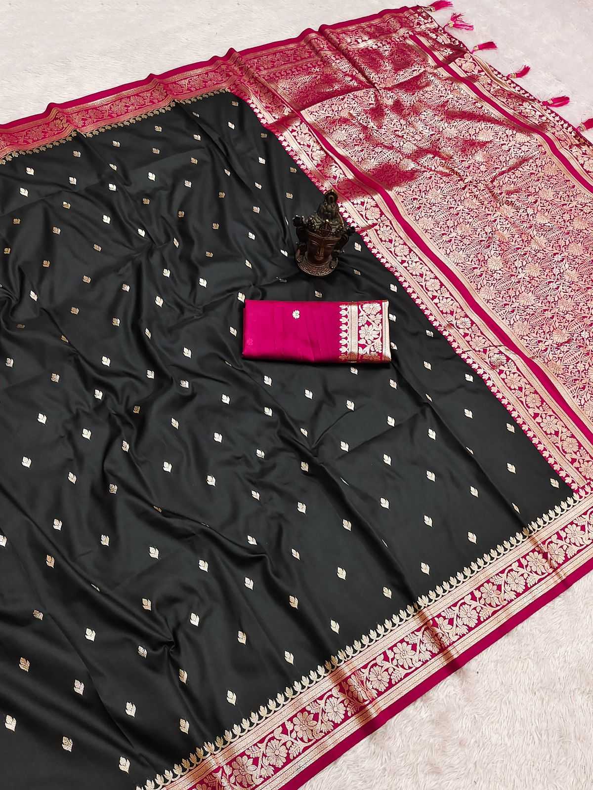 Banarasi Soft Silk Zari Border Saree