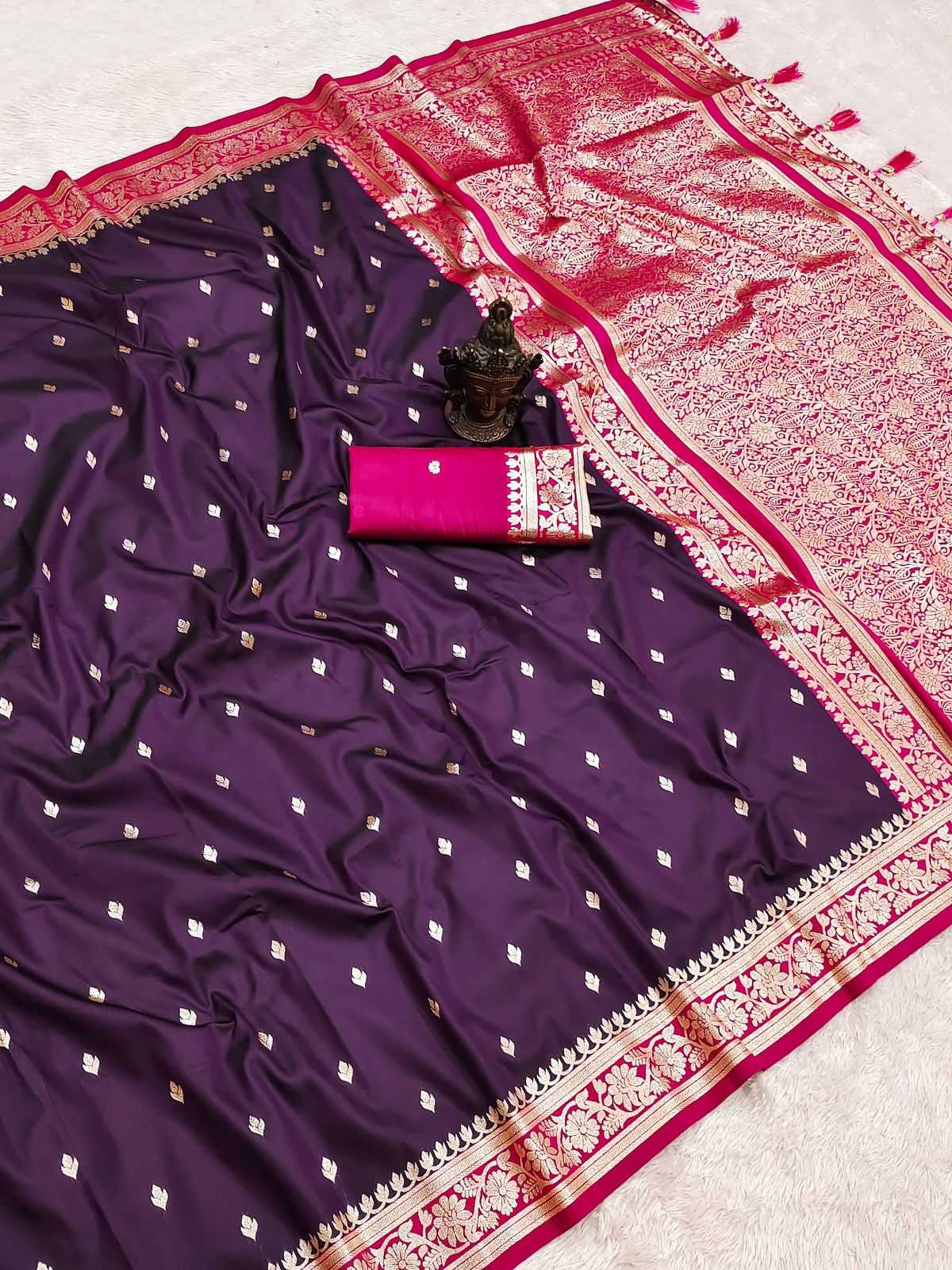 Banarasi Soft Silk Zari Border Saree