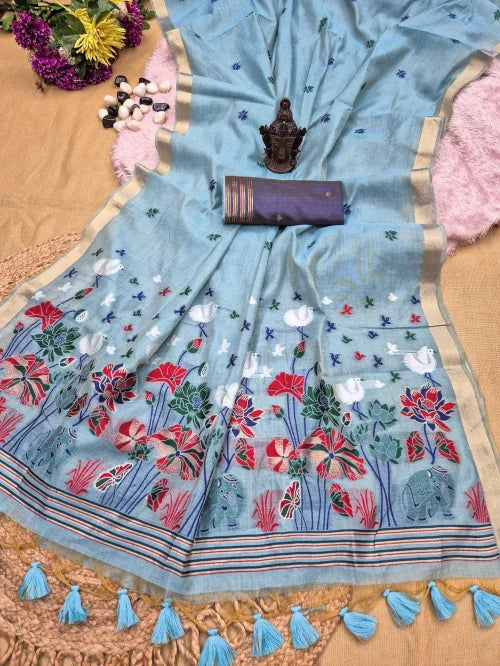 Sitara Soft Cotton Printed Saree