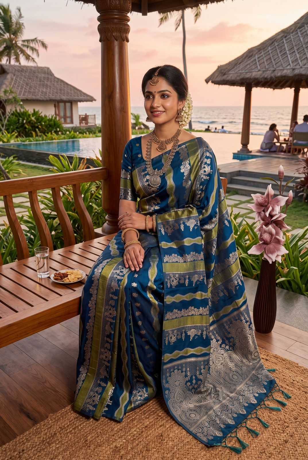 Trisha Banarasi Soft Silk Saree