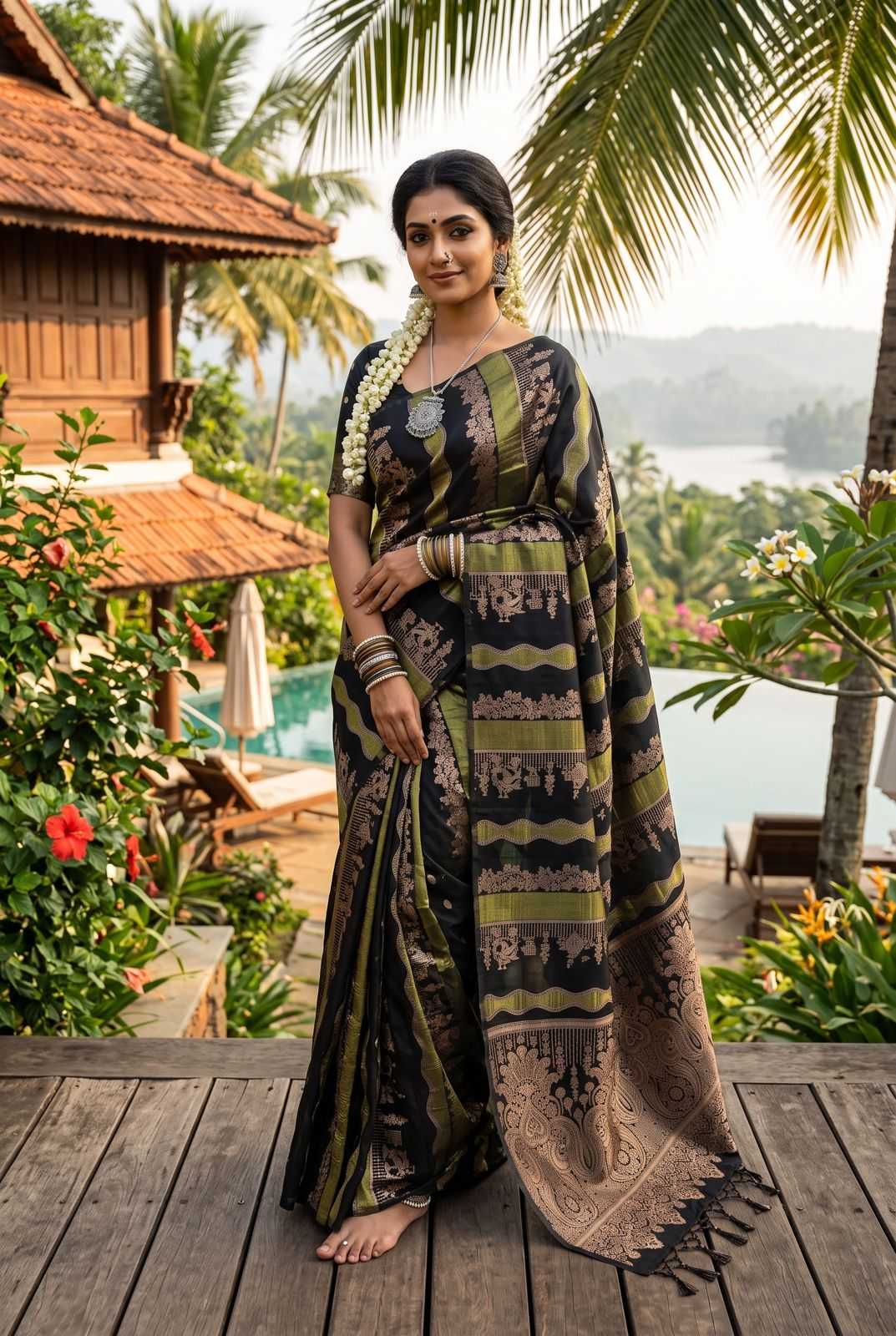Trisha Banarasi Soft Silk Saree