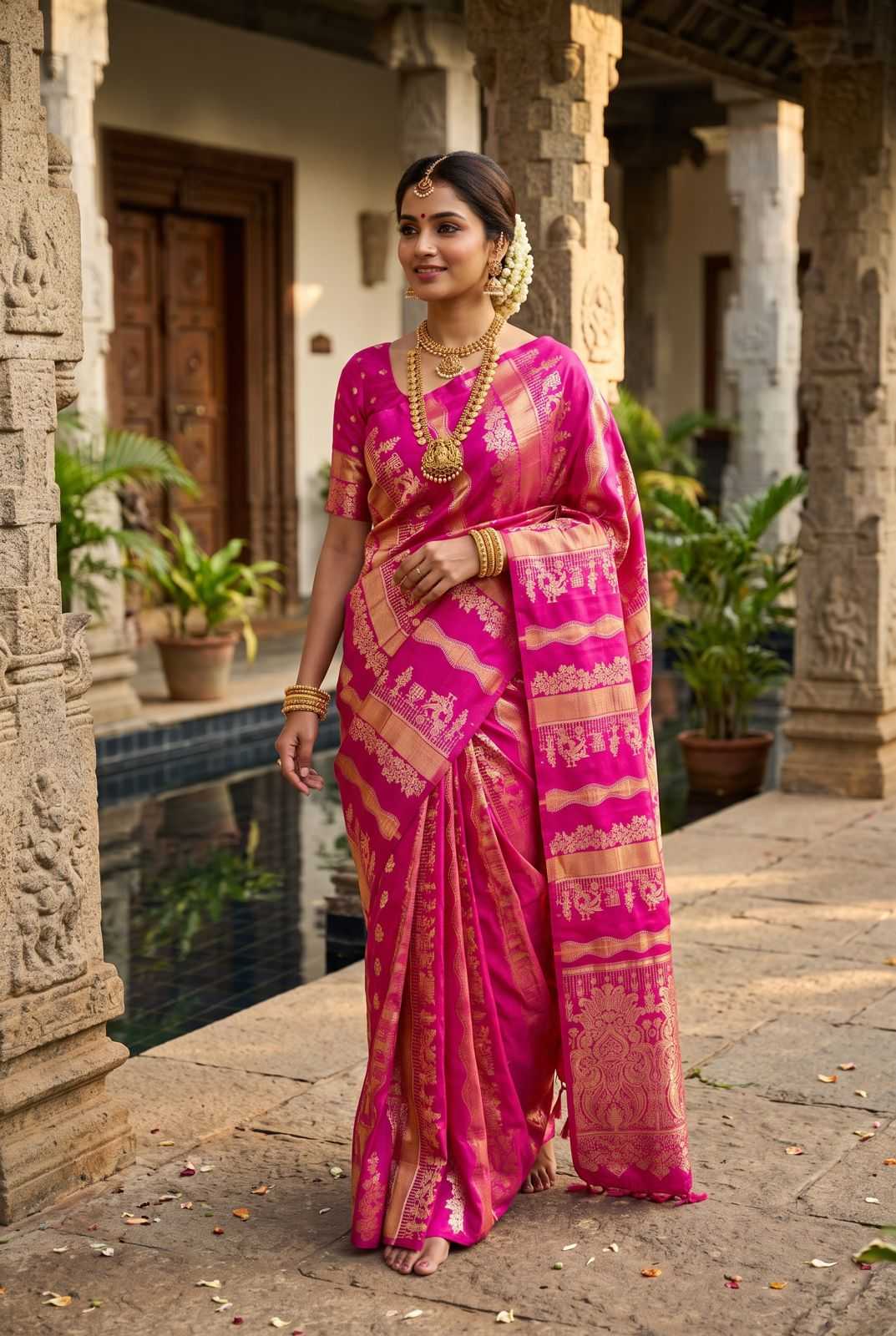 Trisha Banarasi Soft Silk Saree