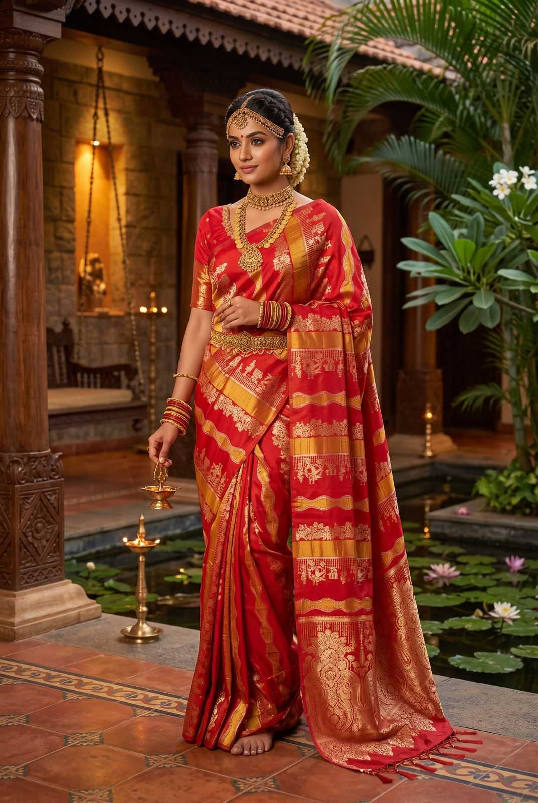 Trisha Banarasi Soft Silk Saree