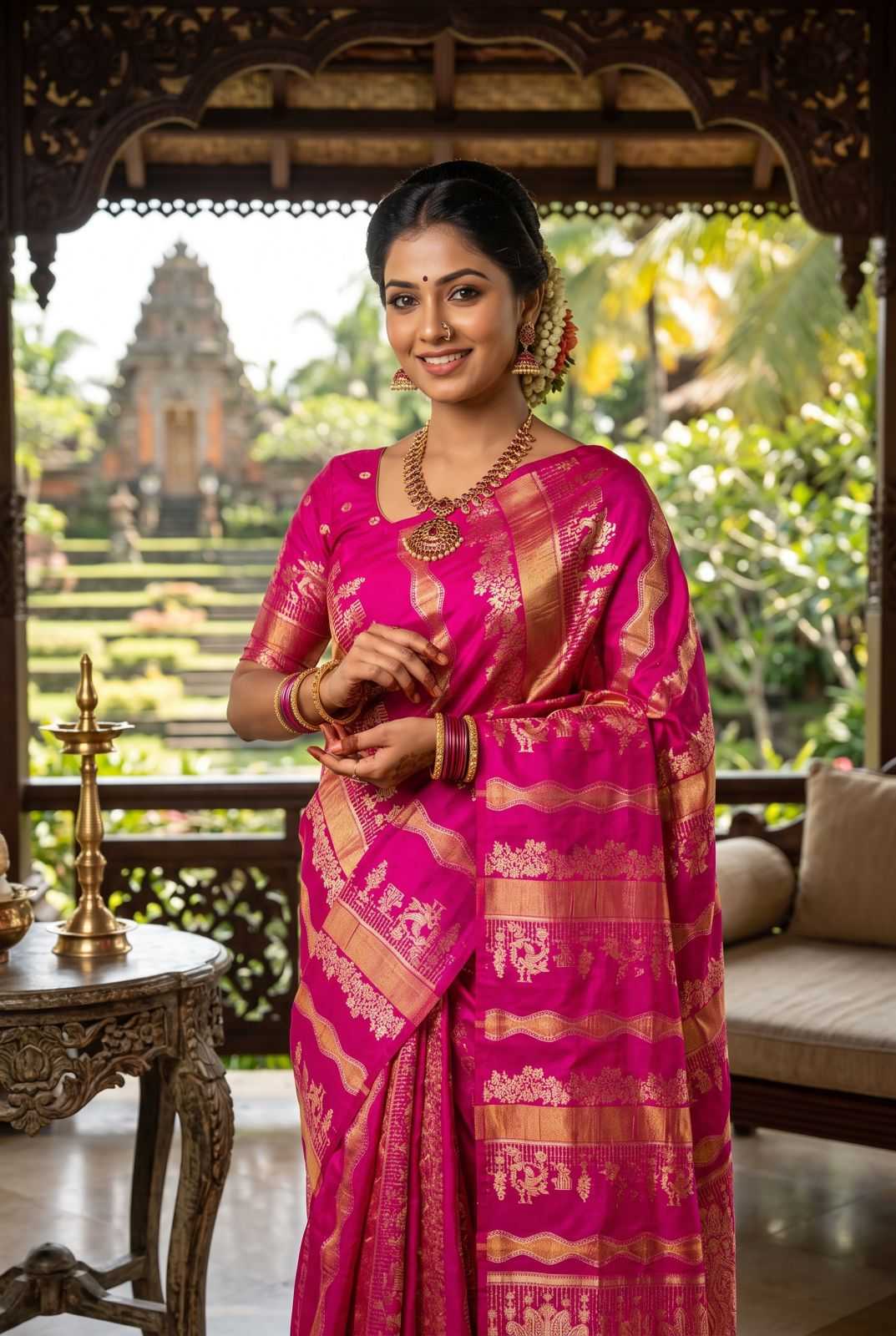 Trisha Banarasi Soft Silk Saree