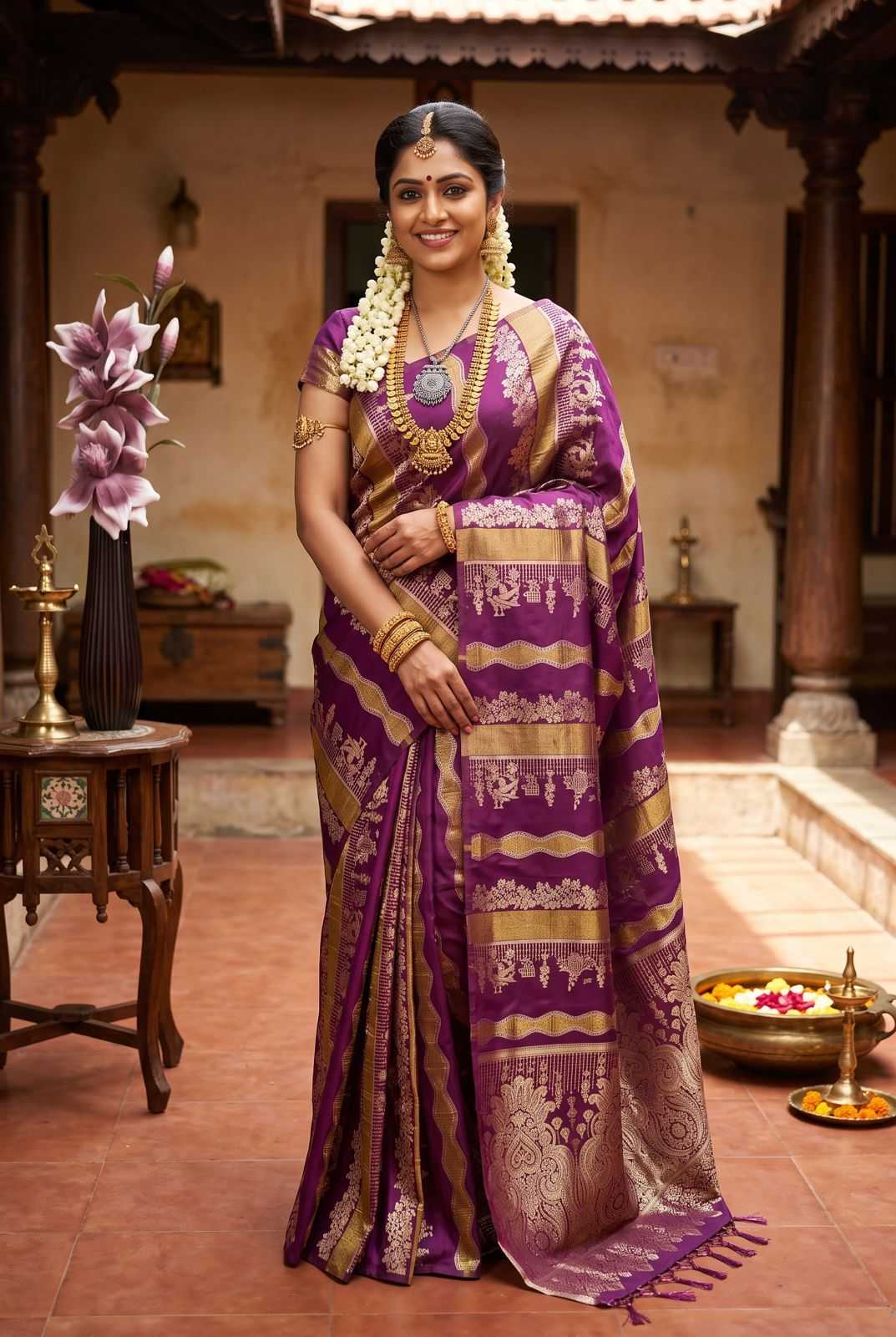 Trisha Banarasi Soft Silk Saree