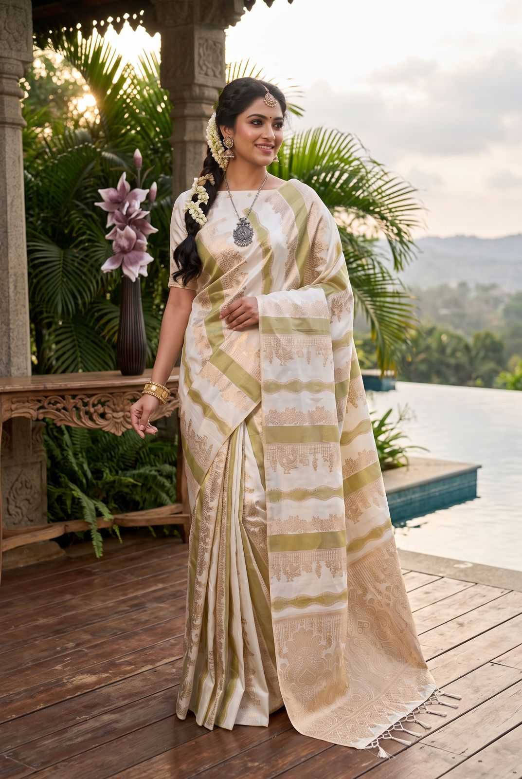 Trisha Banarasi Soft Silk Saree