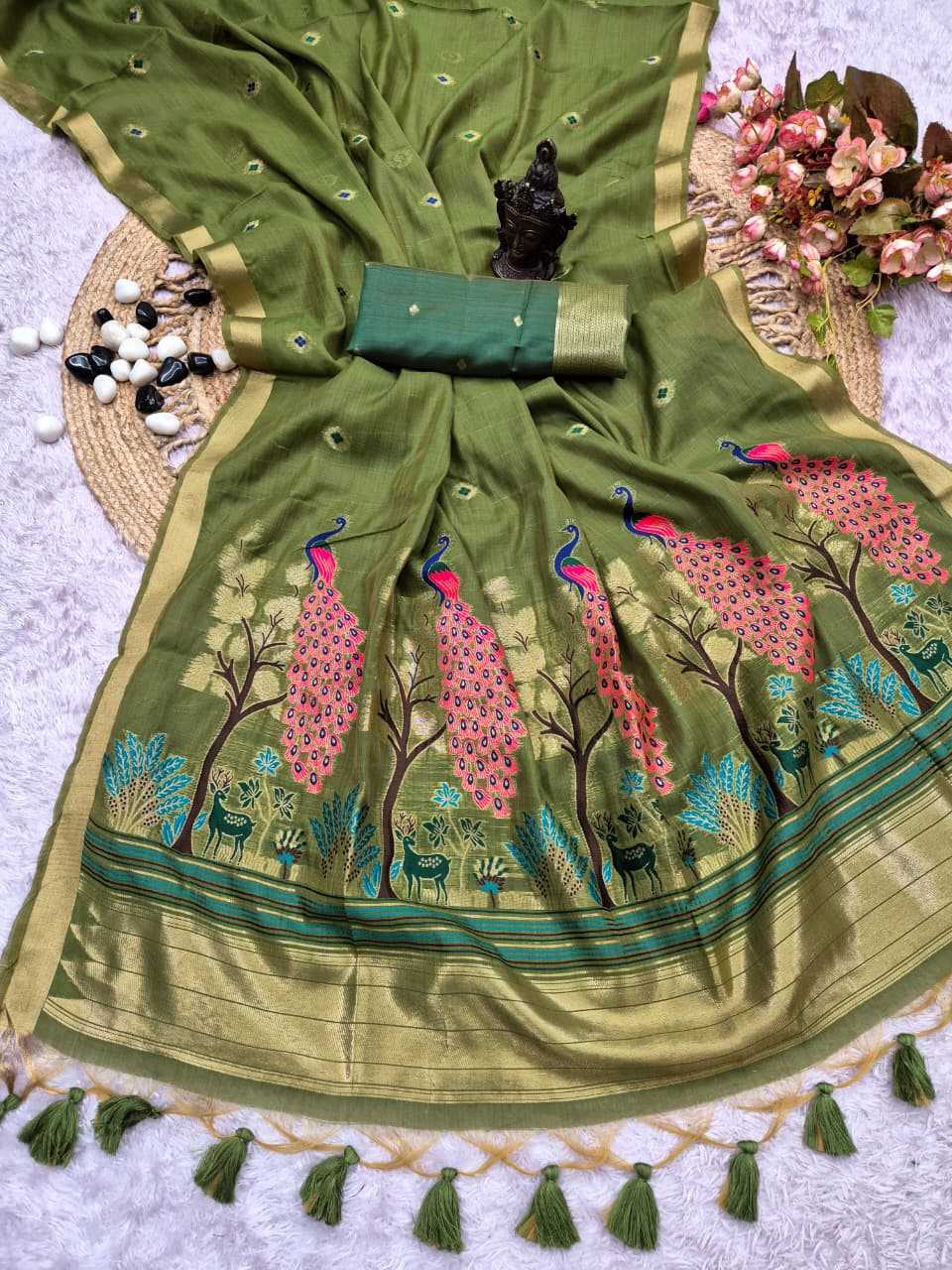 Vantara Cotton Designer Saree